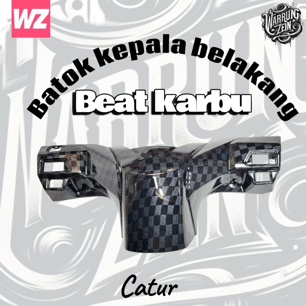 carbon batok kepala. belakang beat karbu