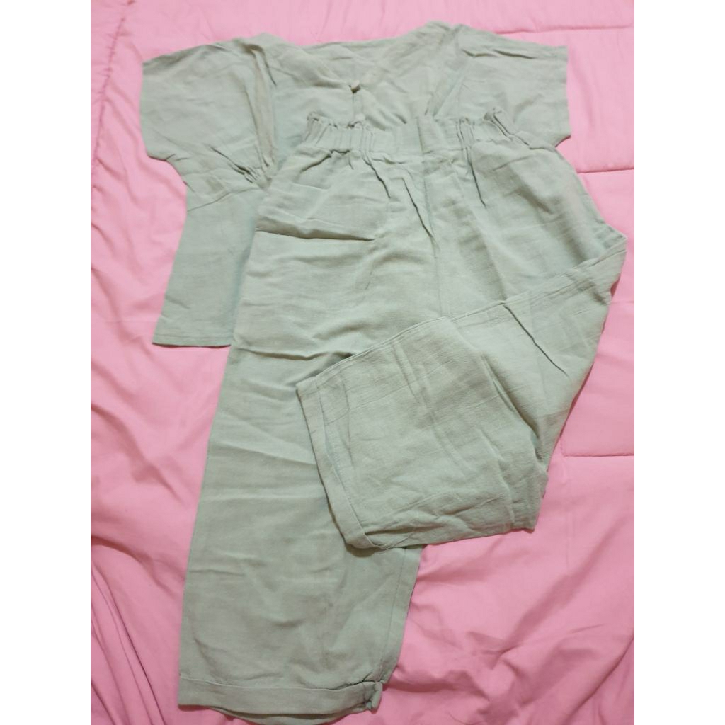 Setelan Sage Green One Set