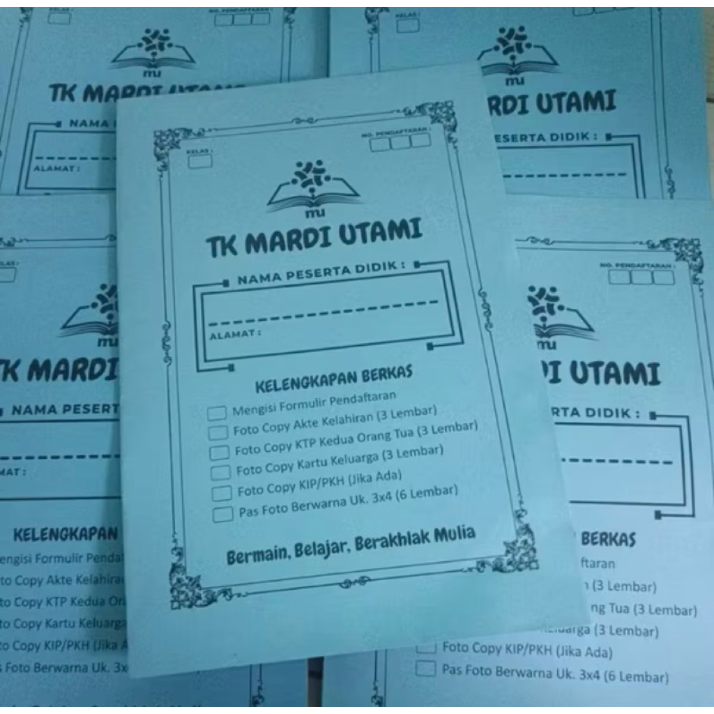 ISI 100bh STOPMAP KERTAS CUSTOM F4 FREE DESAIN