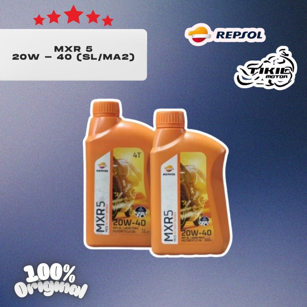 OLI REPSOL MXR 5 20W-40 (SL/MA2)