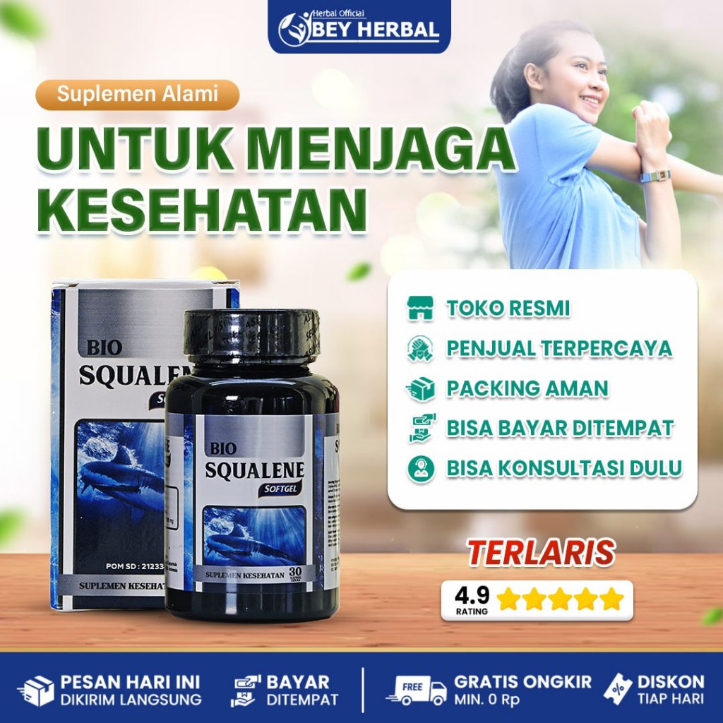 Bio Squalene Softgel Minyak Ikan Hiu Omega 3 6 9