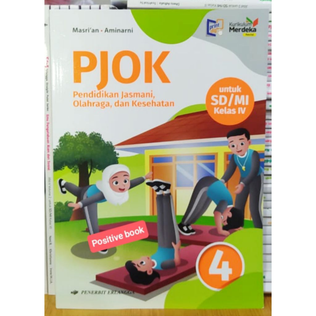 Buku PJOK Kelas 4 SD Kurikulum Merdeka Revisi Erlangga