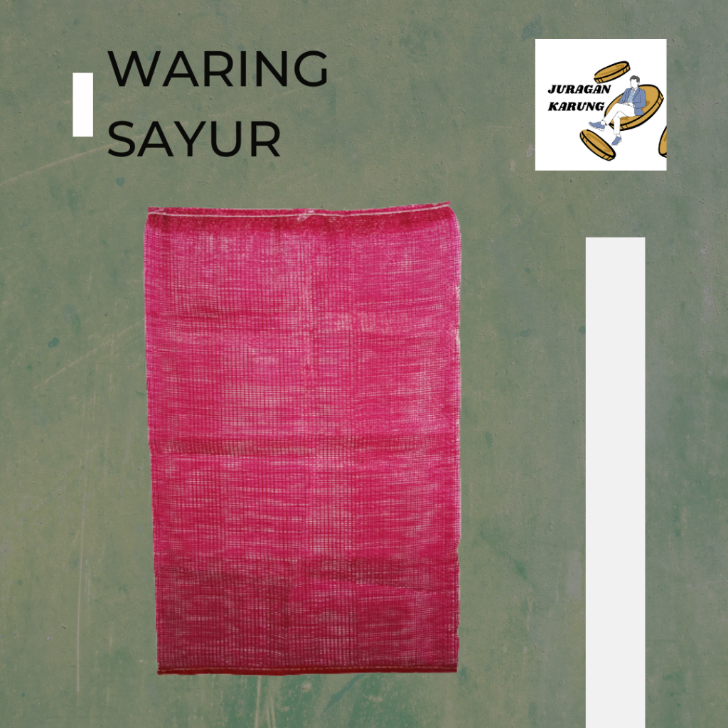 1 BAL Waring Sayur Merah Karung Bawang Ukuran 60x100 MERAH isi 1.000 LBR