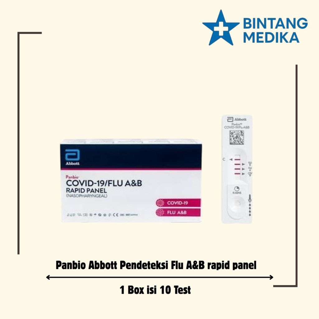 Abbott Panbio Flu Antigen Nasopharyngeal isi 10 pcs/box
