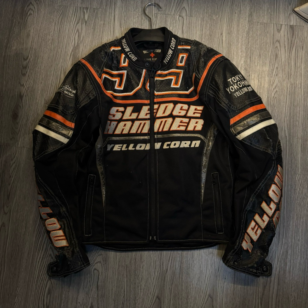 yellow corn vintage racing jacket