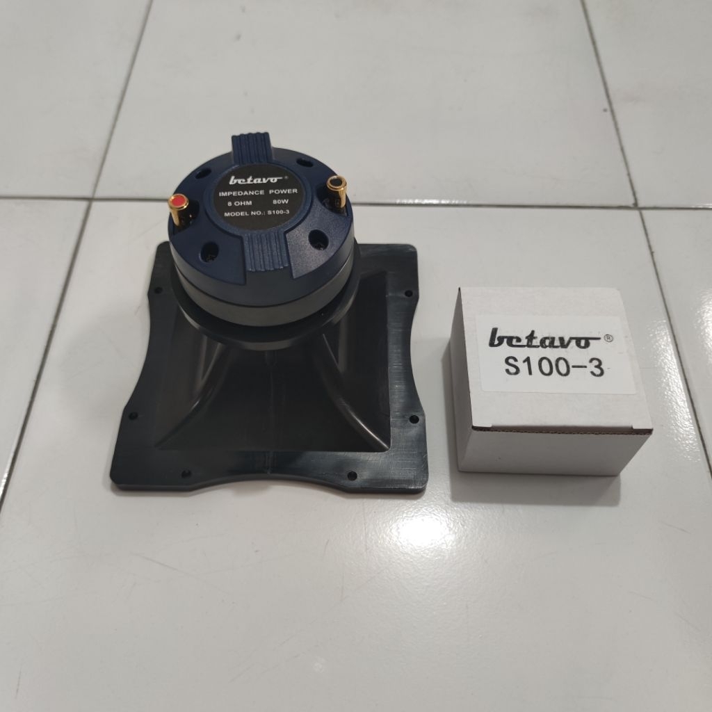 Paket Betavo S100-3 + Horn tweeter 18x18 RCF plastik import