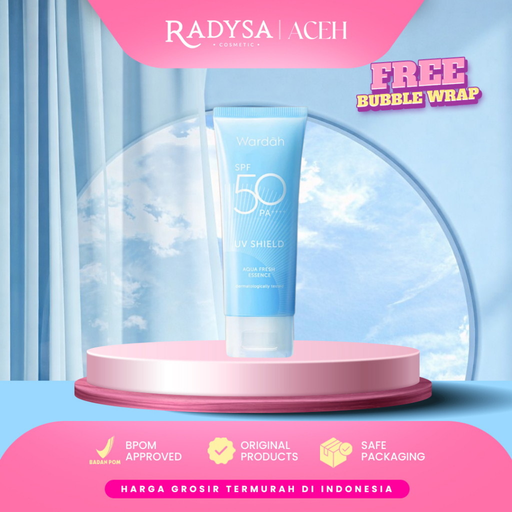 RADYSA - WARDAH Sunscreen Gel SPF 50 - Aqua Fresh Biru