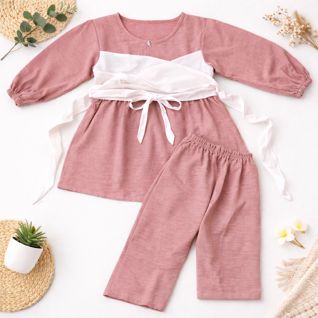 LESTI TUNIK SET Baju Gamis One Set Tunik Celana