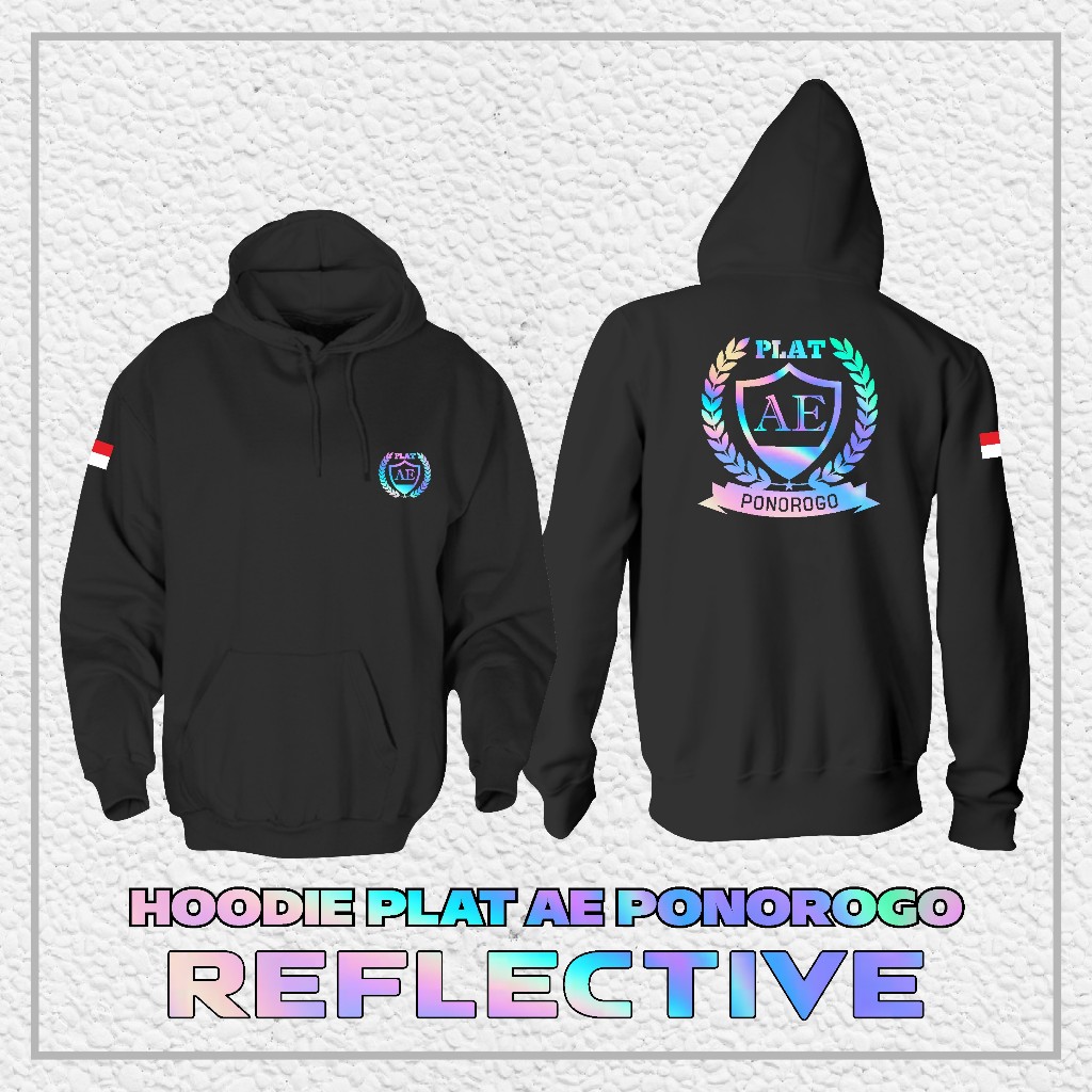 Hoodie Jaket PLAT AE PONOROGO REFLEKTIF