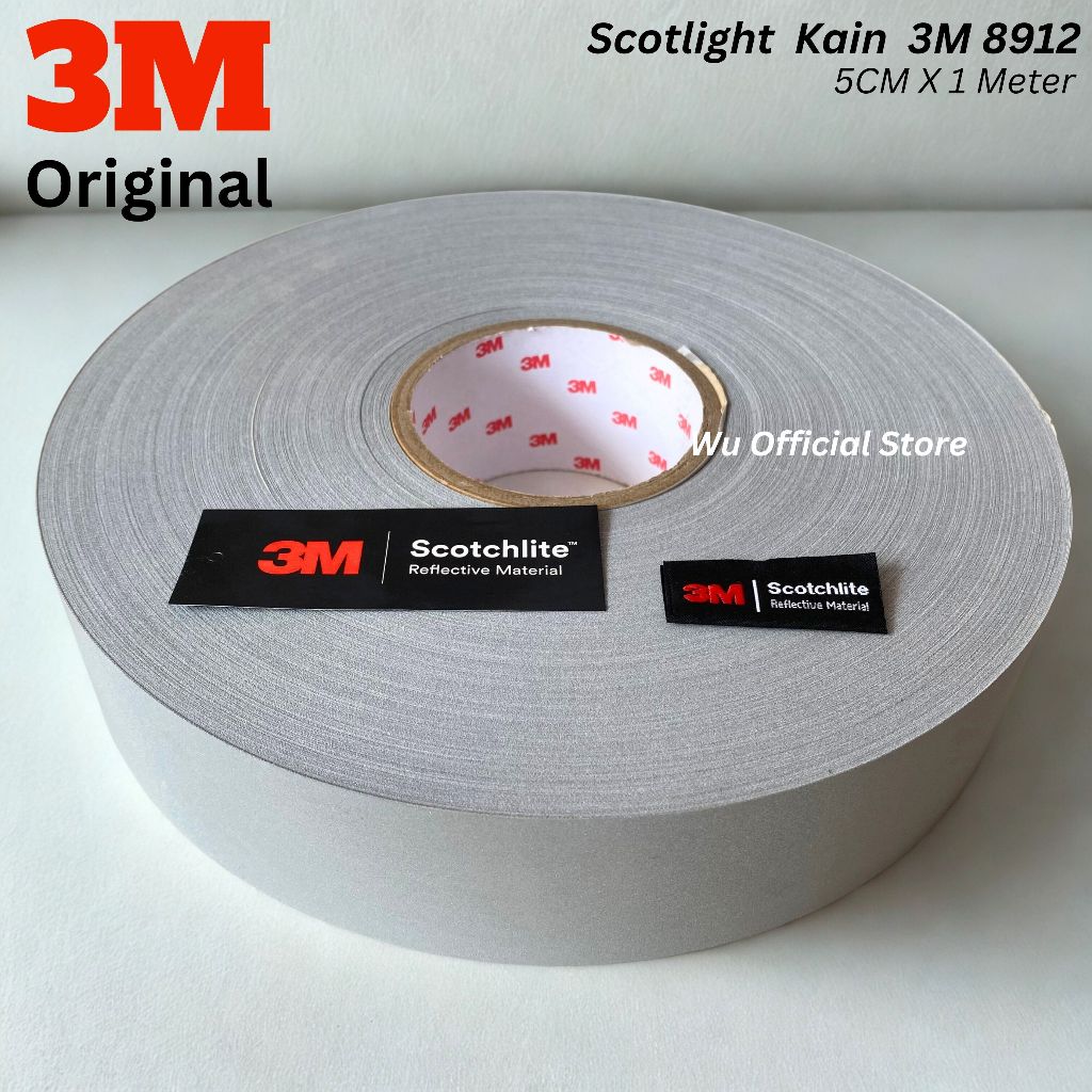 Scotlight 3M 8912 Scotchlite Skotlet Reflective tape 1 meter lebar 2"/ 5 cm / Pita 3M 8912