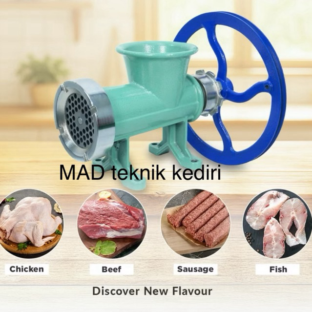 Gilingan Daging Sambal no.32 Hijau TEBAL ulir CHROME