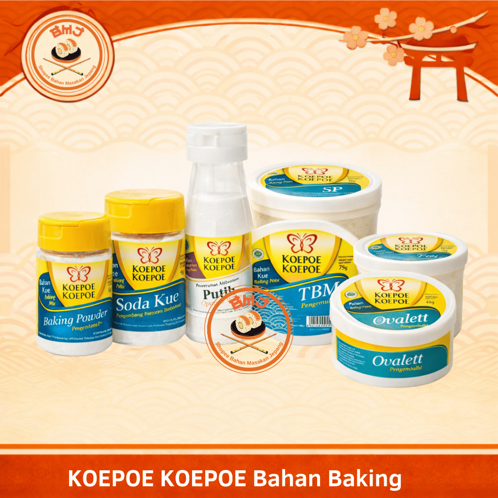 KOEPOE KOEPOE Bahan Baking // Soda Kue SP TBM Ovalett Perisa Vanilla Pewarna Makanan// Pengembang Ku