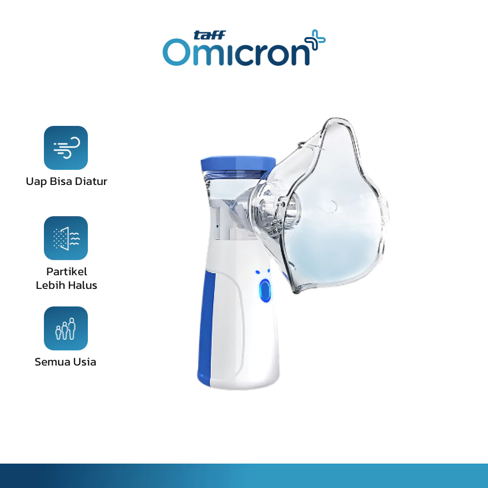 Alat Terapi Pernapasan Nebulizer Portable Taff Omicron - Alat Uap Pengencer Dahak