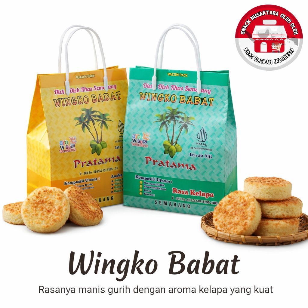 Wingko Babat Semarang Kue Merk Pratama Khas Semarang Isi 20