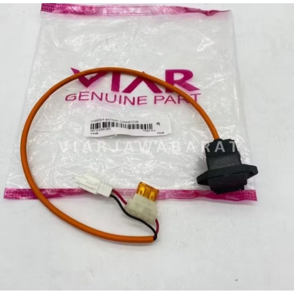 lubang charger batrre conector sepeda listrik viar original