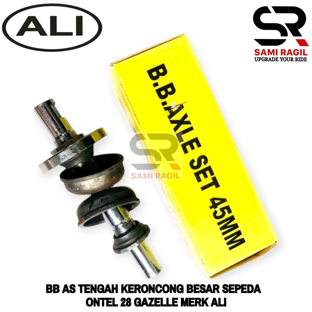 BB AS TENGAH KERONCONG BESAR SEPEDA ONTHEL ONTEL 28 GAZELLE MERK ALI GERMANY JERMAN