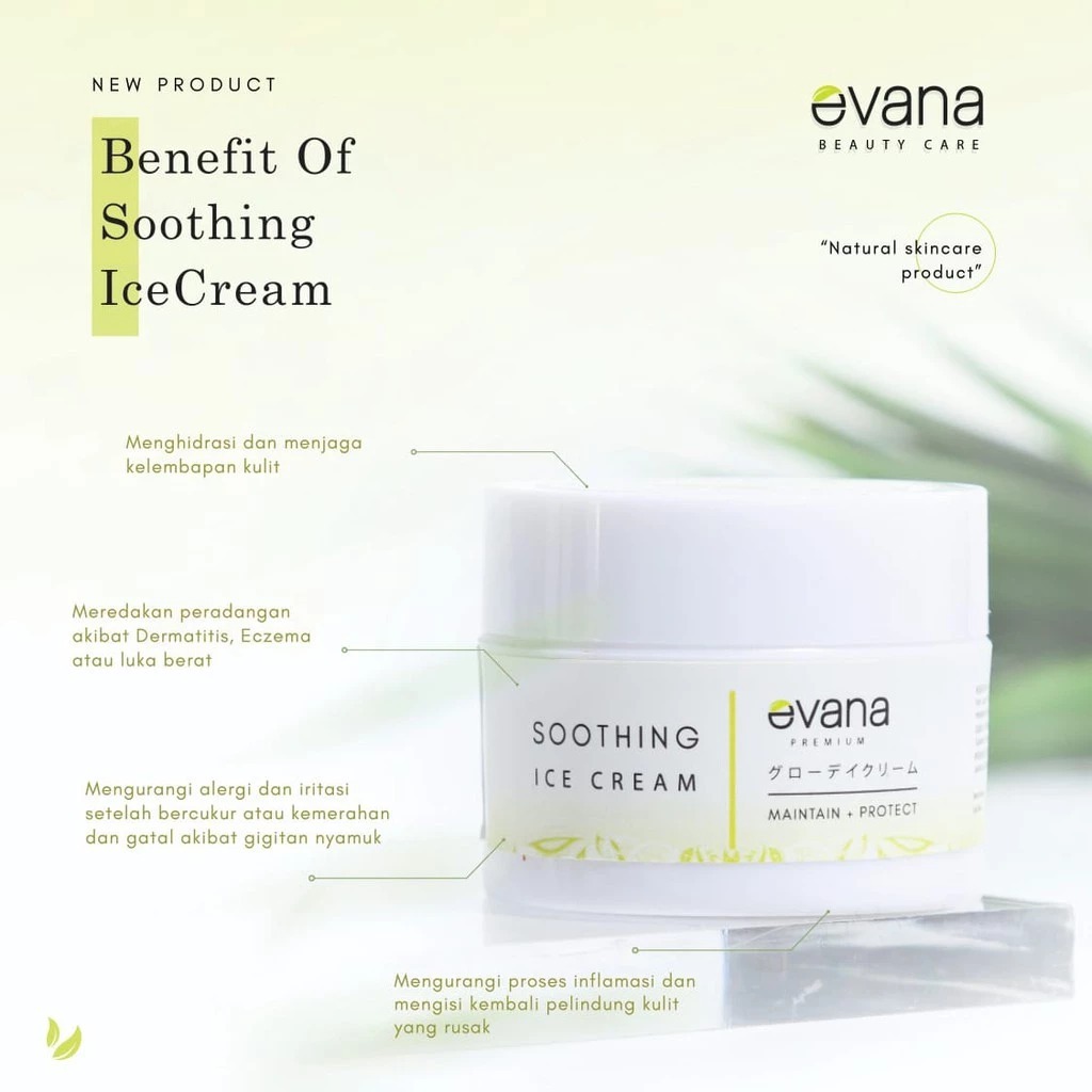 Evana Beauty Care - Sensitive Skin Soothing Ice Cream -  Aman Untuk  Bayi Evana Beauty Care - Bpom 1