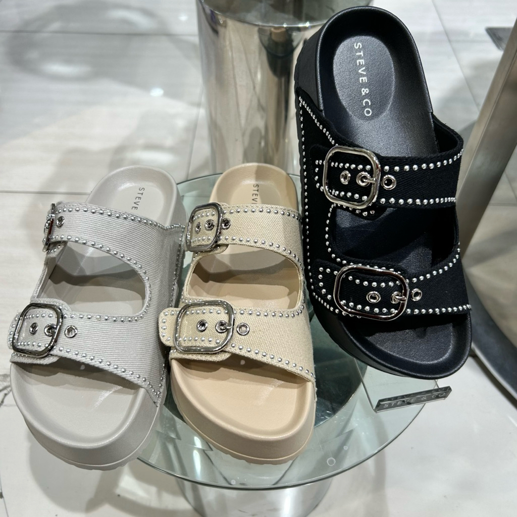 sandal wanita wedges 3cm STEVE&CO original