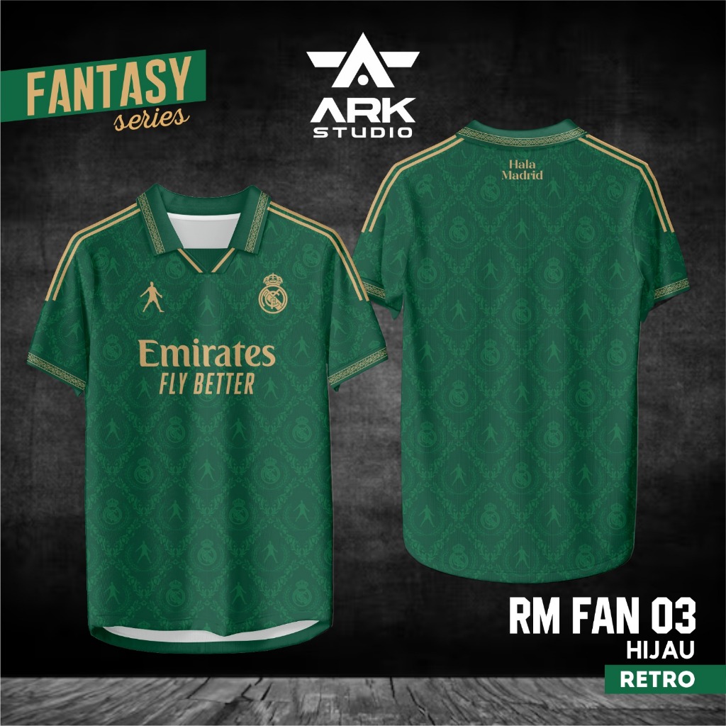 Jersey Futsal RM FAN 03 Hijau Atasan Full Printing – Baju Bola Printing