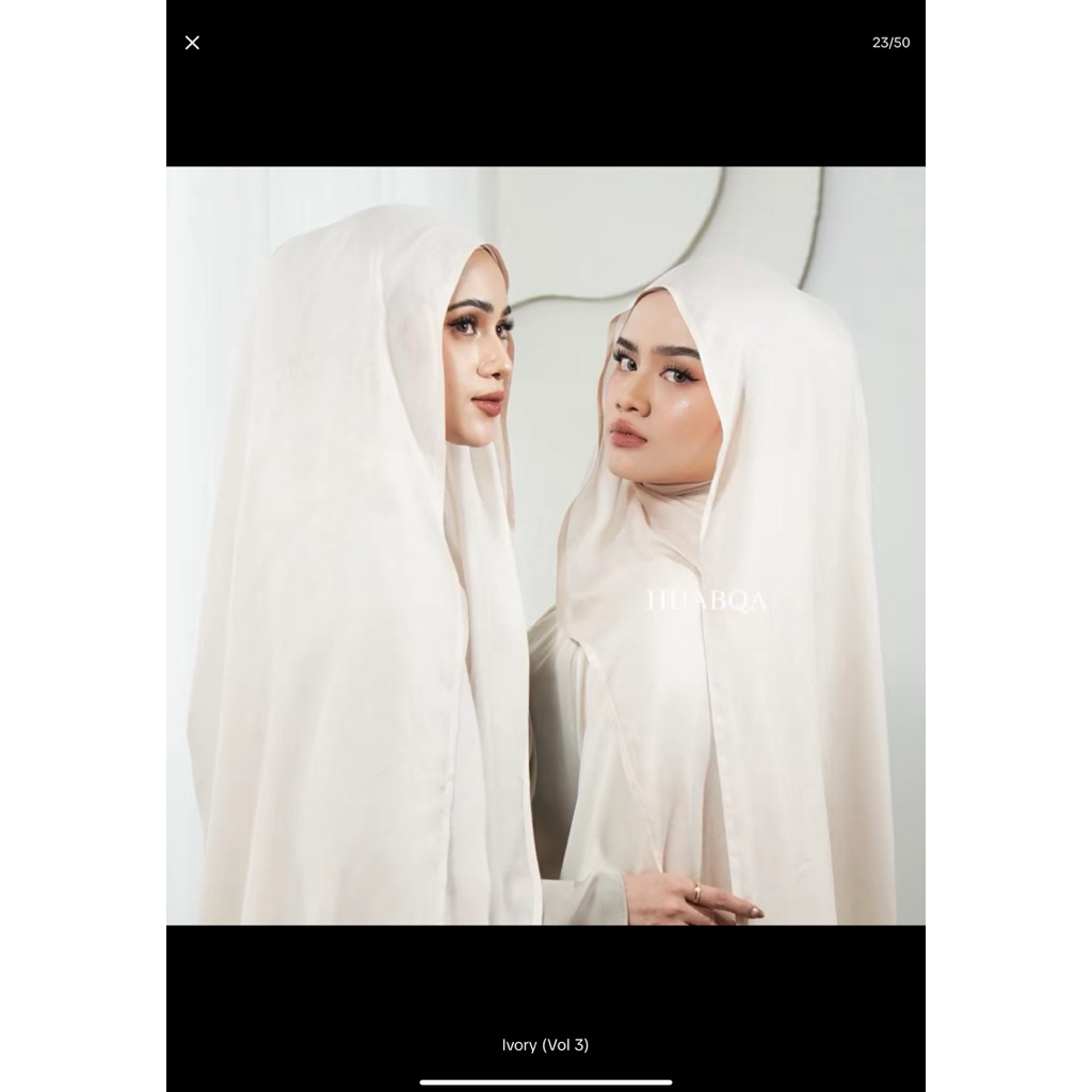 Hijabqa Ivory (preloved)