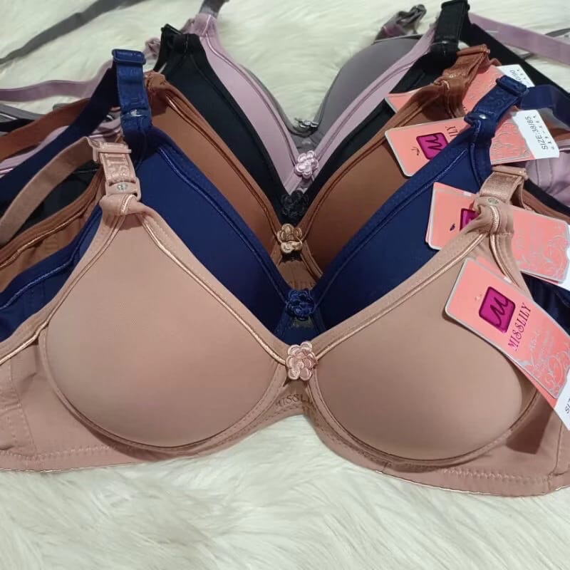 GROSIR ISI 6 PCS BH Wanita  Polos Busa tipis Dan Tanpa Kawat//Bra Wanita Remaja ABG// Bh Prempuan Uk