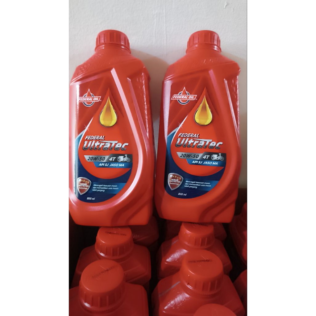 Oli motor FEDERAL ULTRATECH 800ml (1 dus isi 24 botol )