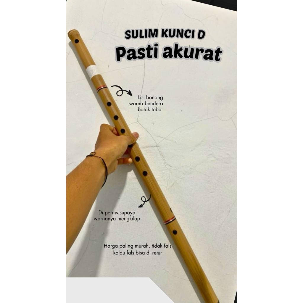 SERULING BATAK KUNCI D POLOS
