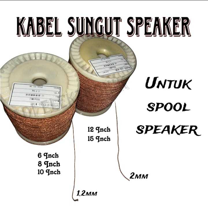 KABEL SPOL  SPEAKER KABEL SUNGUT  KABEL SPIRAL TEMBAGA