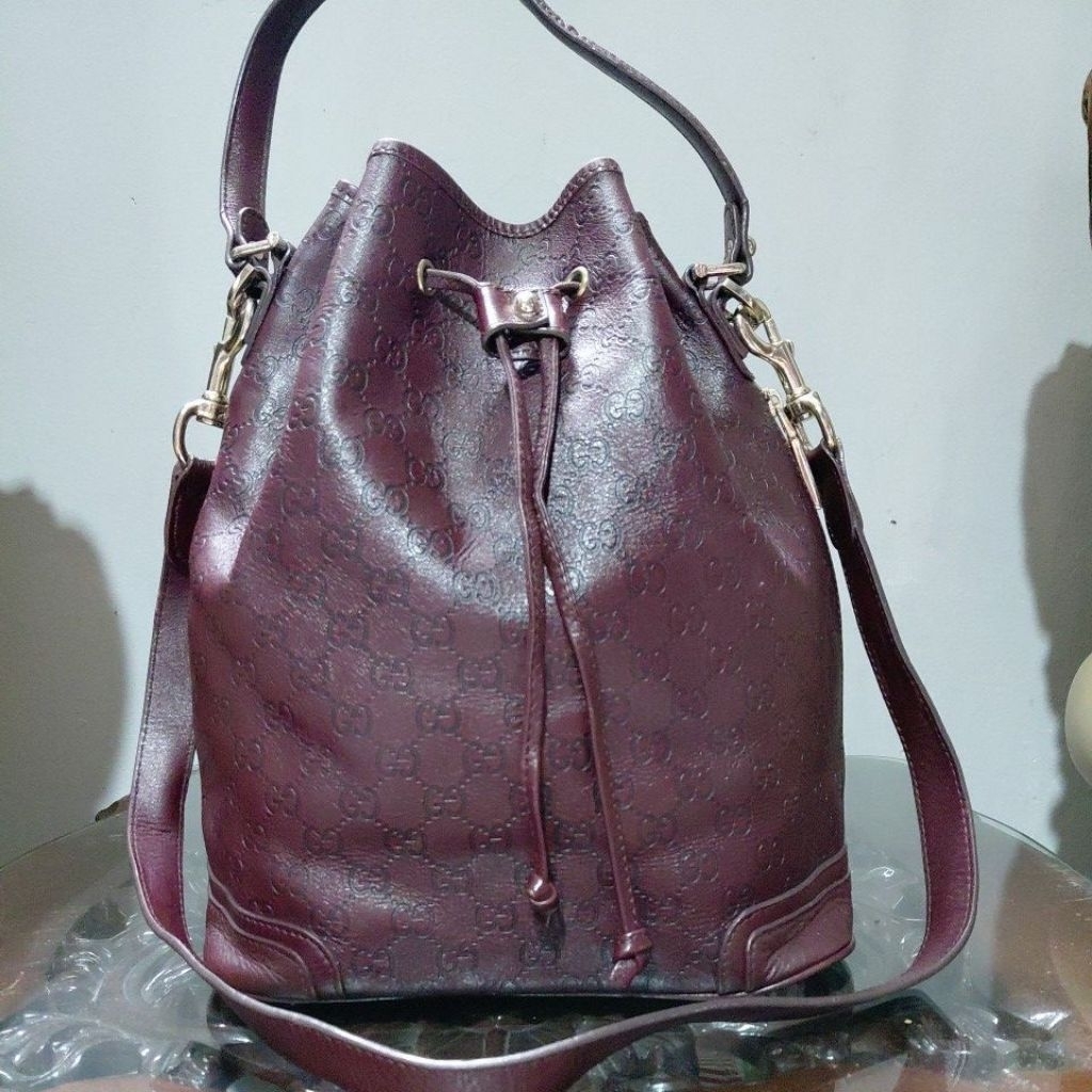 tas preloved / second gu*c* bucket serut size 29cm