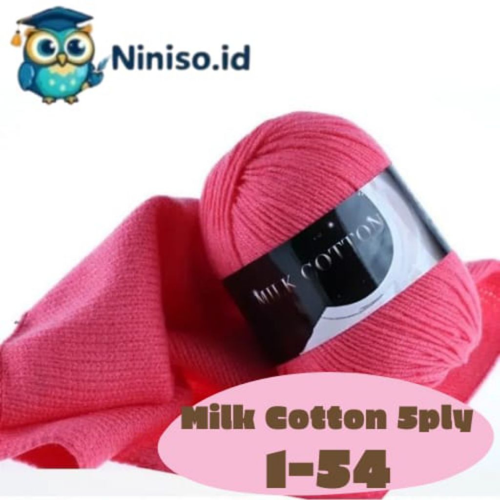 (1-54) Milk Cotton 3 ply / Benang Katun Susu 3ply