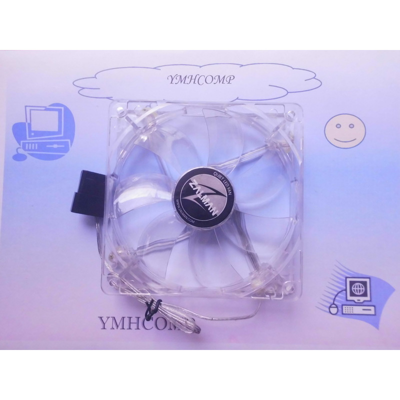 Kipas fan casing ZALMAN 12cm 120mm Led Biru molex