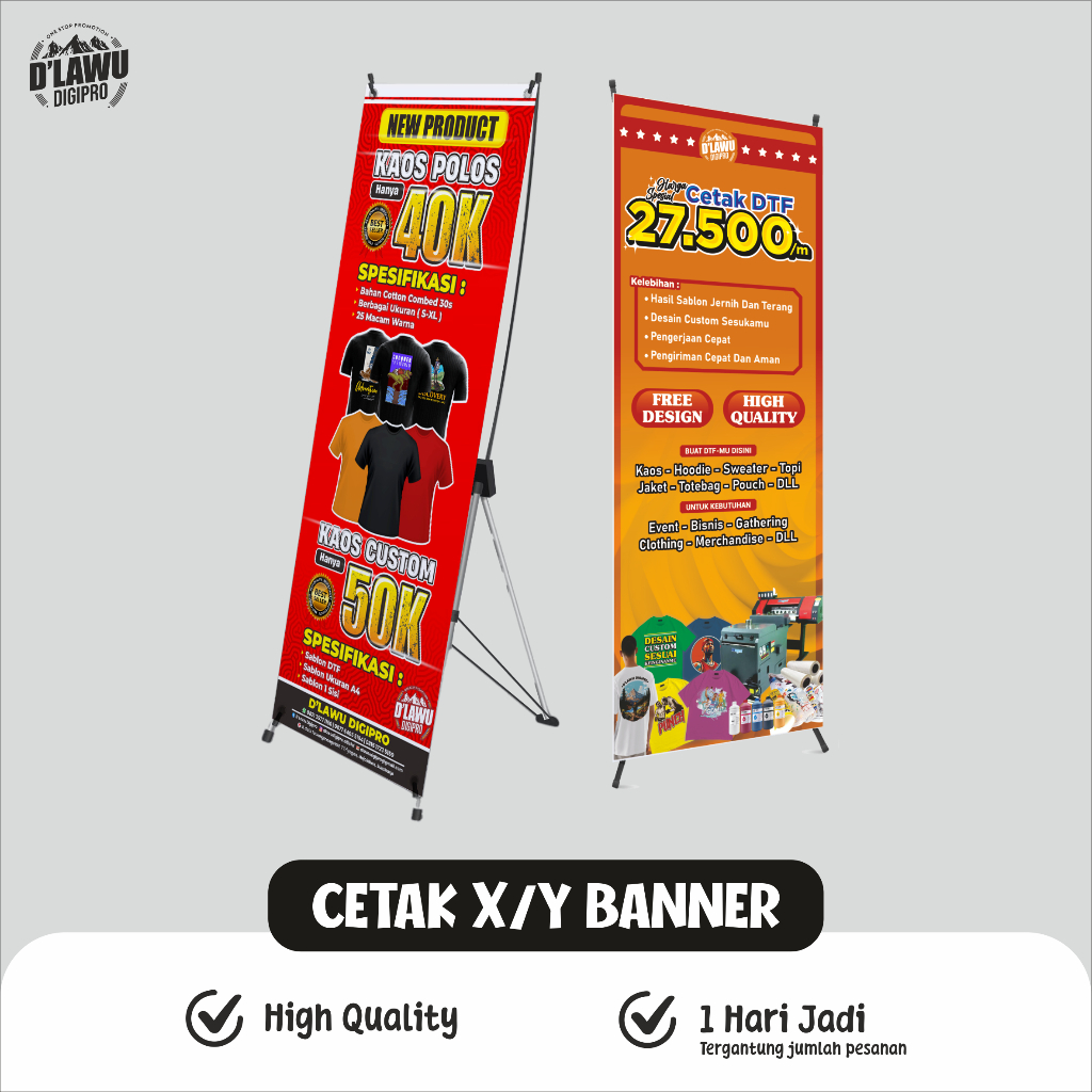 X-BANNER JUALAN / BANNER MMT / STANDING BANNER