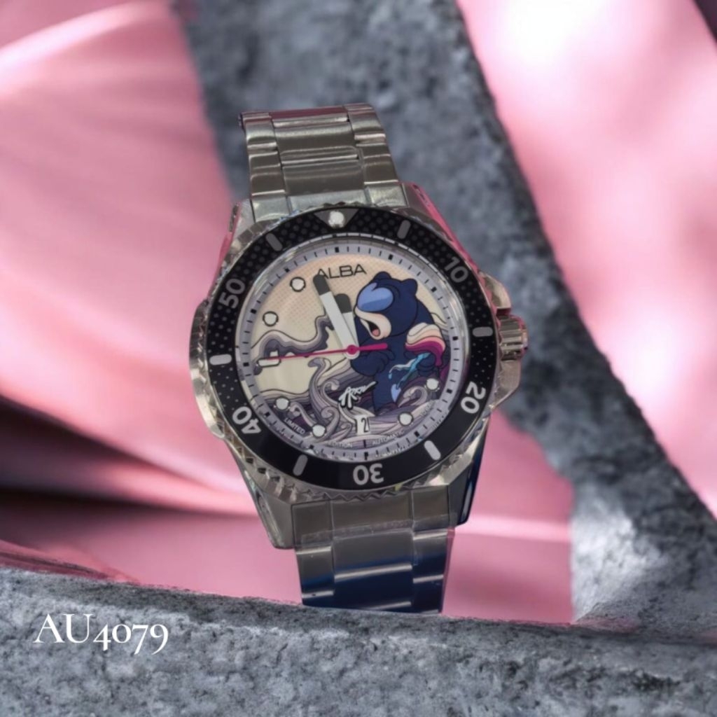 JAM TANGAN PRIA AUTOMATIC LIMITED EDITION ALBA AU4079 ORIGINAL GARANSI RESMI 1TAHUN