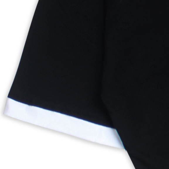 Troy Company Wangky Polo Shirt Black White Luxuria - Kaos Polo Pria Hitam Putih WKD 2900