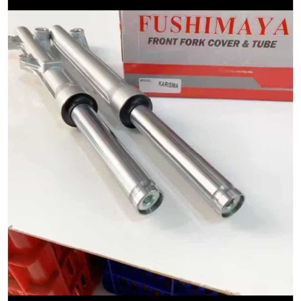 shock depan komplit as dan bambu karisma atau Supra x 125