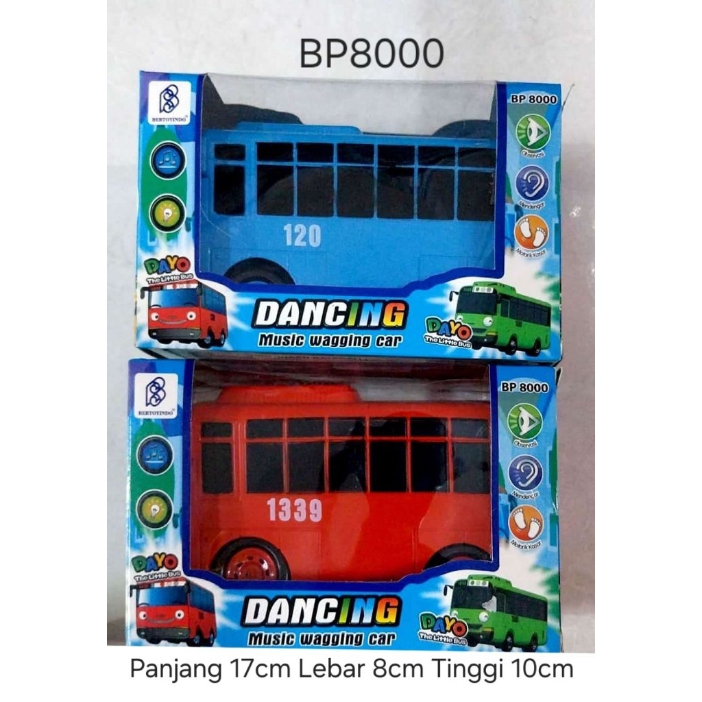 Mainan anak Bus Tayo 2021A / Dayo Dancing BP8000 / Cool Bus T670 / Bus Toya BP.09  Bus Musik & Bisa 
