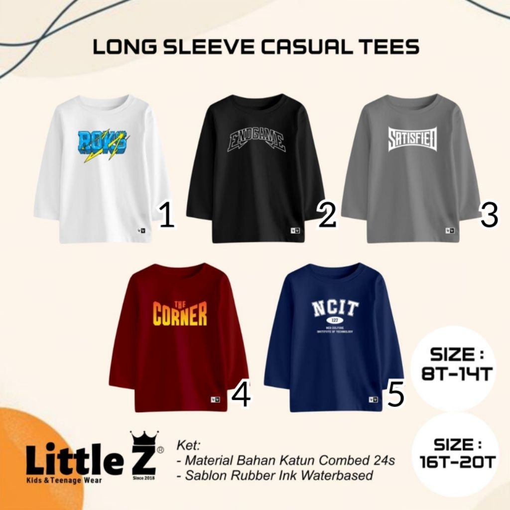 16-20T 8-14T Kaos Atasan T Shirt Anak Laki laki Cowok Cowo Junior Jumbo Teenager Teen ABG Remaja Lit