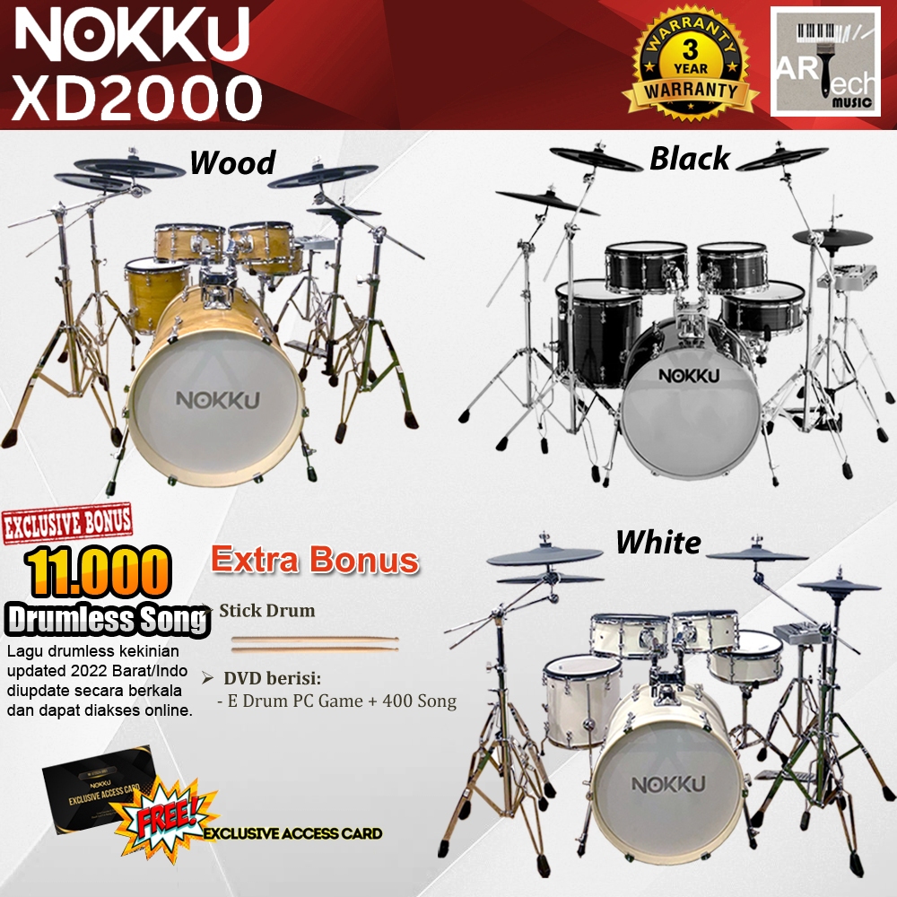 Drum Elektrik NOKKU XD2000 Standard / NK2000 / XD 2000 / X D2000/ XD-2000 Electric Drum / NK-2000