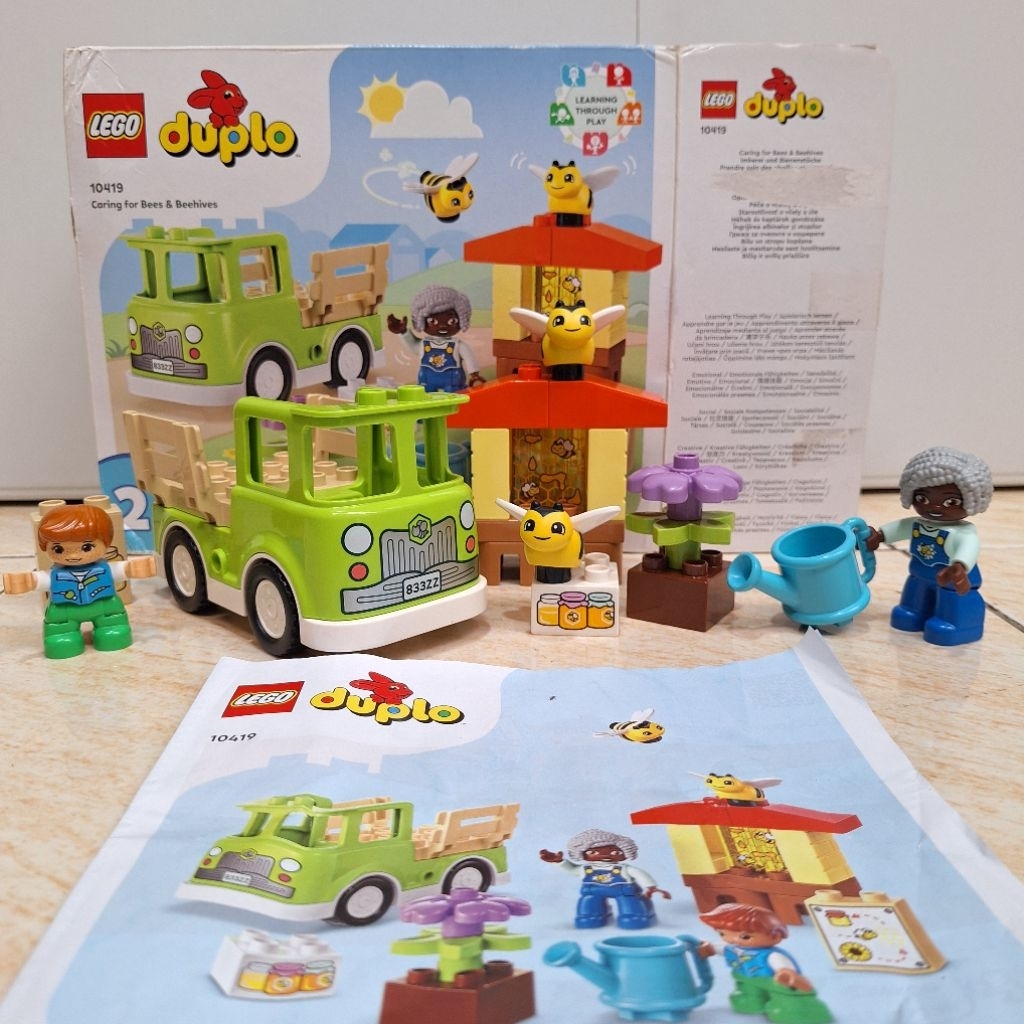 Preloved Lego Duplo Town 10419 Original Caring for Bees & Beehives Toy
