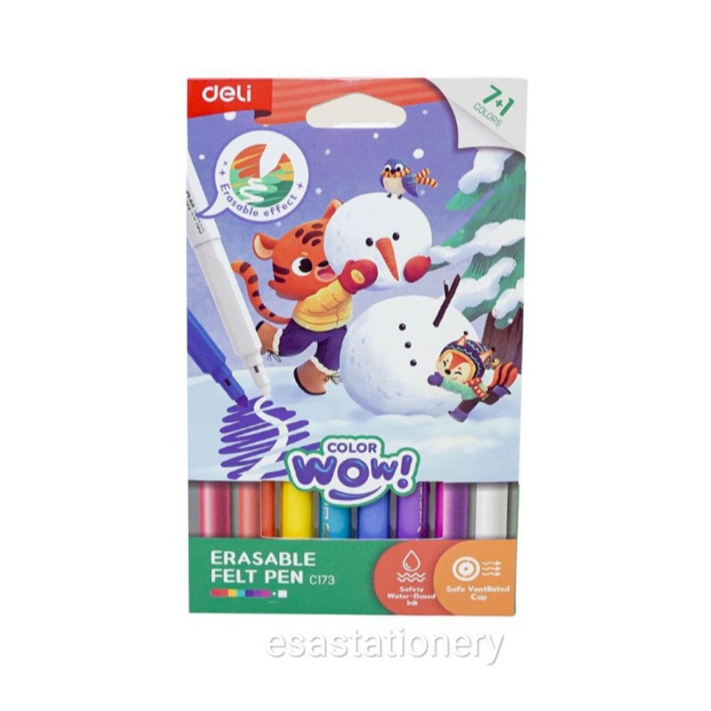 Deli C173 Erasable Coloured Felt PenC173