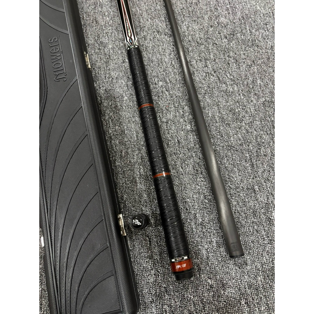 Jual Stik Billiard Jflowers JF20-21 F 12.5mm abalone Inlay ex Display Toko + Hard Case. Termurah Lik