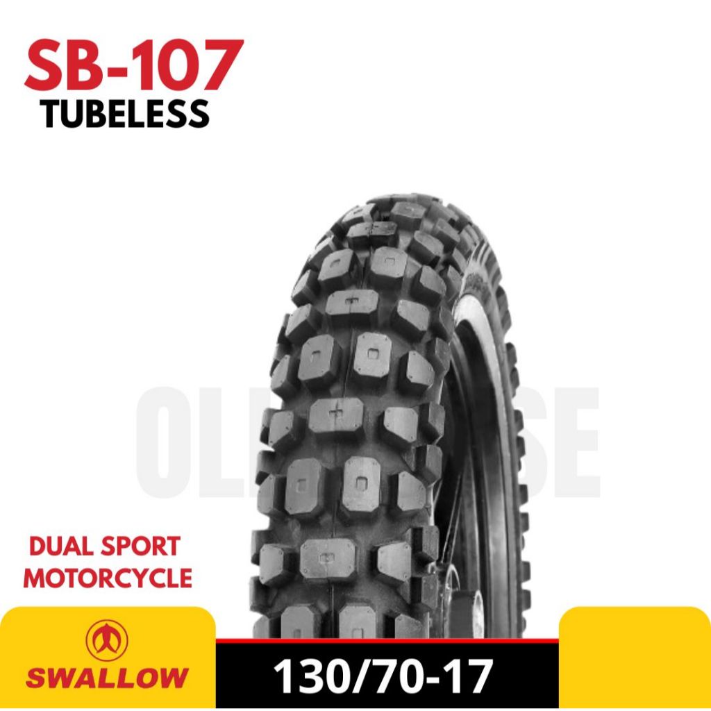 BAN LUAR MOTOR RING 17 SWALLOW SB-107 BRUTAL TUBELESS TRAIL PREMIUM UKURAN 130/70-17