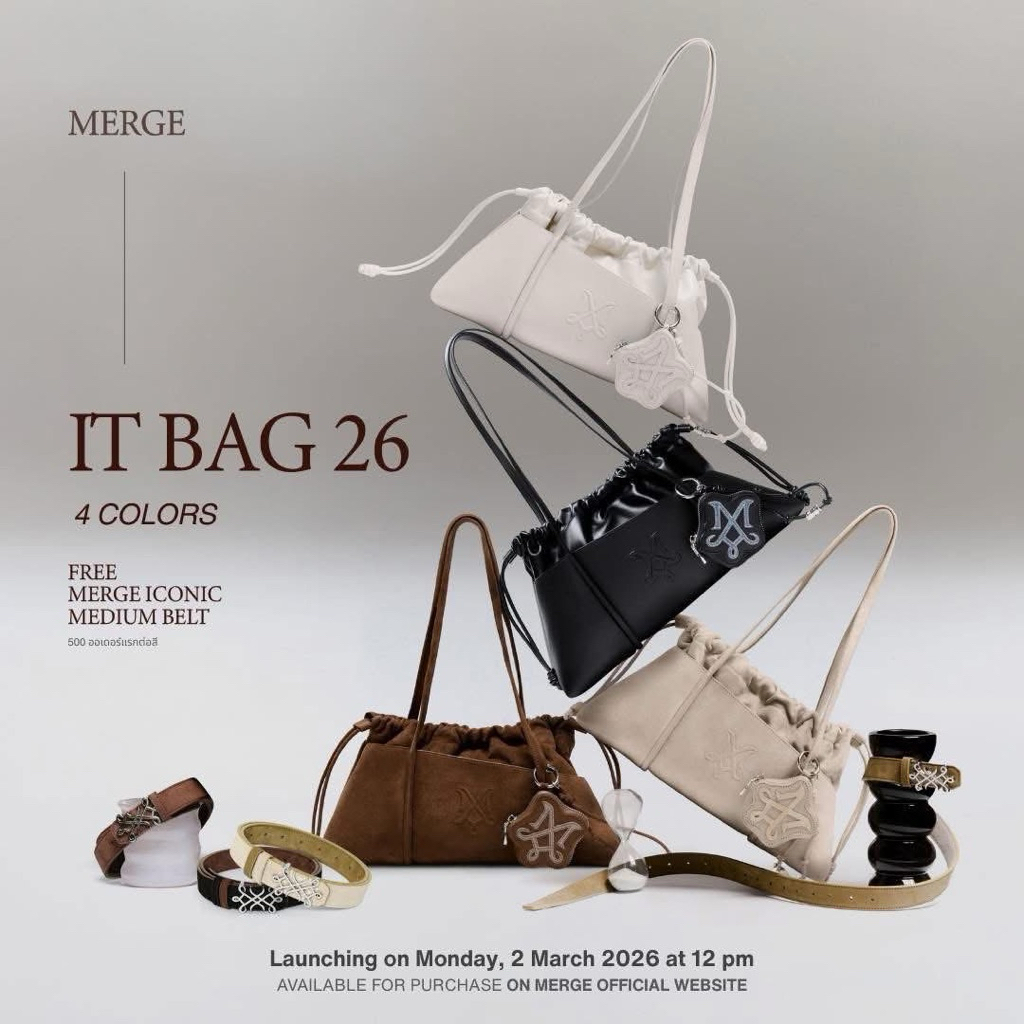 MERGE IT BAG 26 ORIGINAL THAILAND SUEDE LEATHER