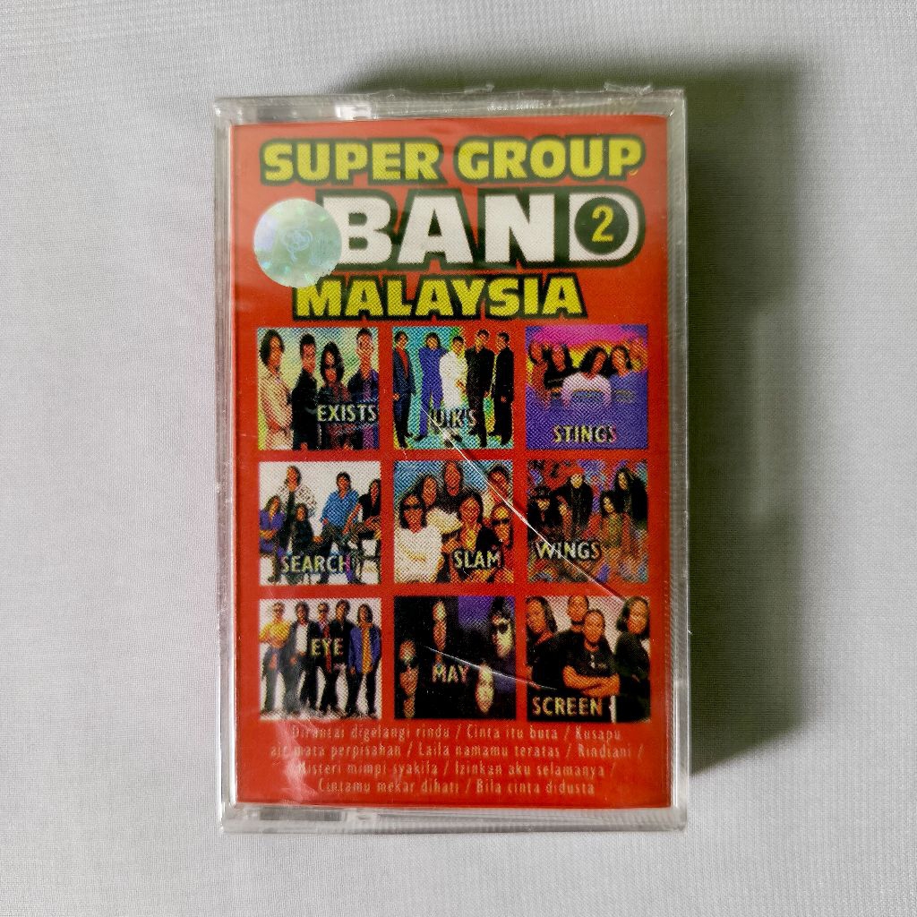 Kaset V/A (Exist, Search, Stings, etc) - Super Group Band Malaysia 2 (Sealed)