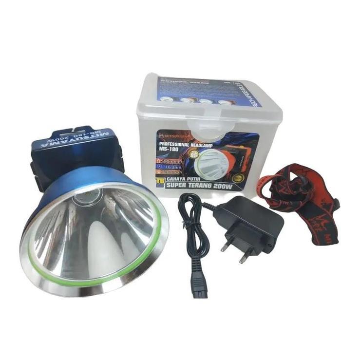 SENTER KEPALA MITSUYAMA MS-180P 200 WATT CAHAYA PUTIH