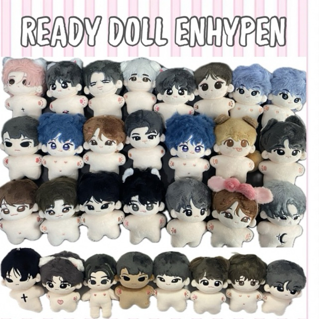 (READY) doll 10cm clothes enhypen nuoyuyu sunoo - niitutu ni-ki - ximihu heeseung - mariehoon sungho