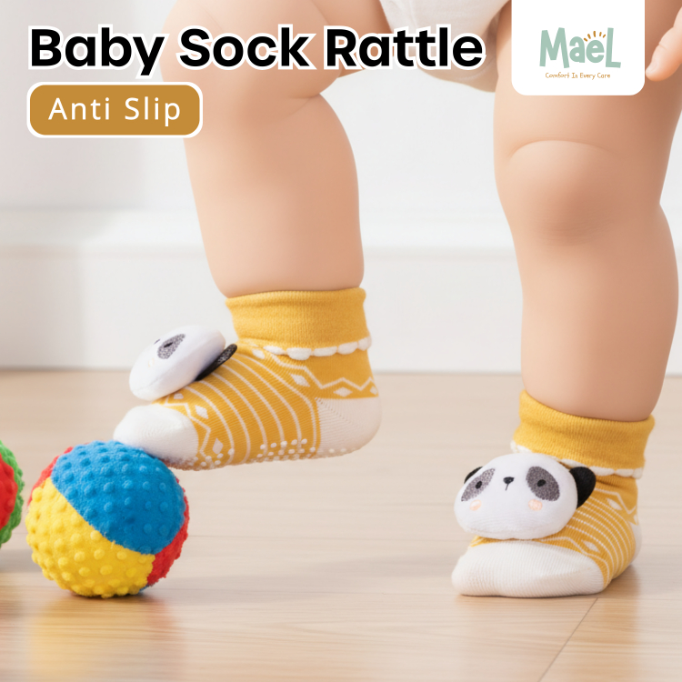 Kaos Kaki Bayi Anti Slip 0 - 9 Bulan Kaos Kaki Bayi Newborn Kaus Kaki Boneka Lucu 3D