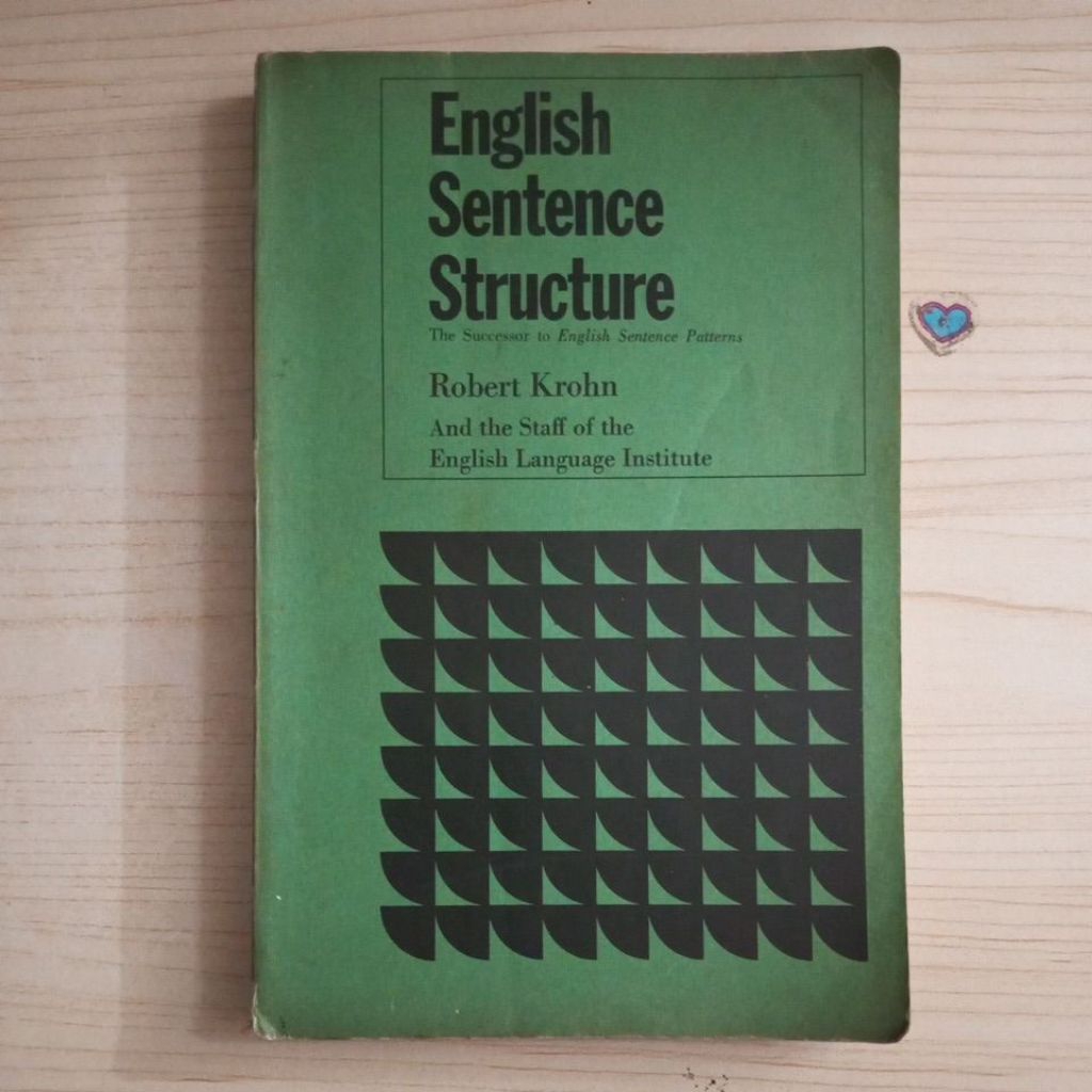 BUKU ENGLISH SENTENCE STRUCTURE BY ROBERT KROHN