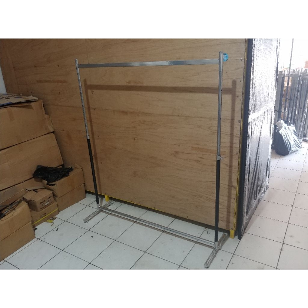 Gawang Baju pipa kotak 100cm display baju