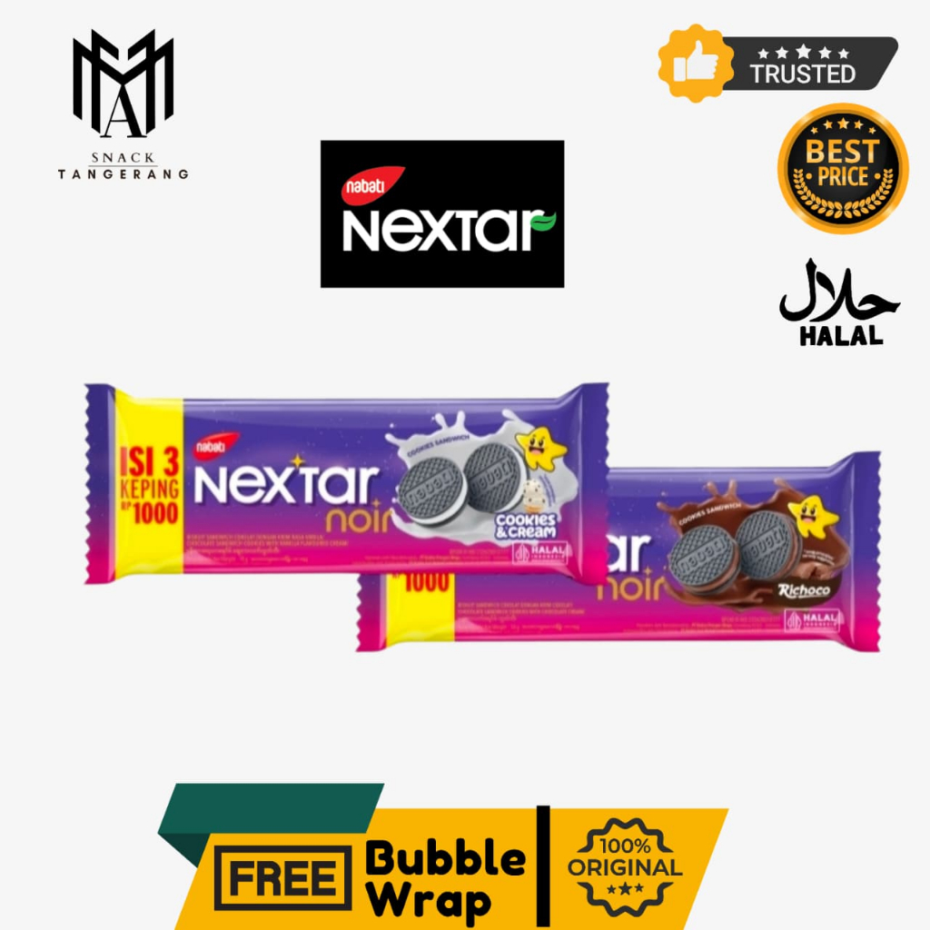 Nabati Nextar Noir Richoco Cookies n Cream 18 Gr - Satuan